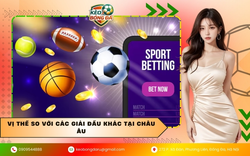 Vị thế so với các giải đấu khác tại Châu Âu